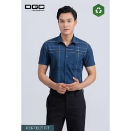 Sơ mi ngắn tay DGC Dáng ôm Perfect fit, vạt bằng với thiết kế hiện đại - SASNBF02M 2