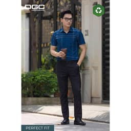 Sơ mi ngắn tay DGC Dáng ôm Perfect fit, vạt bằng với thiết kế hiện đại - SASNBF02M 6