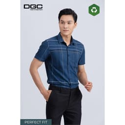 Sơ mi ngắn tay DGC Dáng ôm Perfect fit, vạt bằng với thiết kế hiện đại - SASNBF02M 3