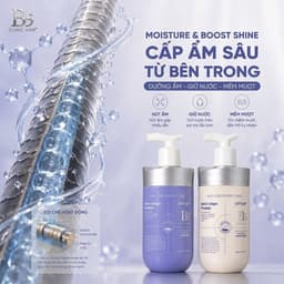 Cặp Gội & Xả Dưỡng Ẩm Phục Hồi Cho Tóc Khô Xơ B5 Clinic Hair Moisture & Boost Shine UITTLRY 500mlx2 3