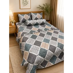 Bộ Chăn Ga Gối Lụa Tencel 5 Món 1m6 Aniva Home Cao Cấp Mềm Mịn Thoáng Mát Gối 50x70 Gối Ôm 35x100 8