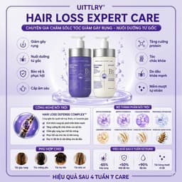 Bộ Dầu Gội Xả Dưỡng Ẩm, Phục Hồi Tóc Hư Tổn & Hỗ Trợ Giảm Gãy Rụng B5 Clinic Hair UITTLRY 500mlx2 2