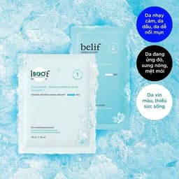 Set Mặt Nạ Thạch Dẻo Làm Mát Da Belif Aqua Bomb Frozen Modeling Mask Hàn Quốc Dịu Da Cấp Ẩm Hộp 4 Lần Đắp 5