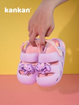 Sandal Cho Bé Gái KanKanStore Xăng Đan Trẻ Em Đính Kèm Sticker Pony KA113 7