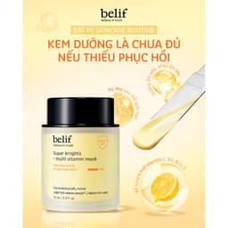 Mặt Nạ Ngủ Cấp Ẩm Phục Hồi Da Xỉn Màu Belif Multi Vitamin Mask Hũ 75ml Chính Hãng Hàn Quốc 4