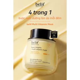 Mặt Nạ Ngủ Cấp Ẩm Phục Hồi Da Xỉn Màu Belif Multi Vitamin Mask Hũ 75ml Chính Hãng Hàn Quốc 6