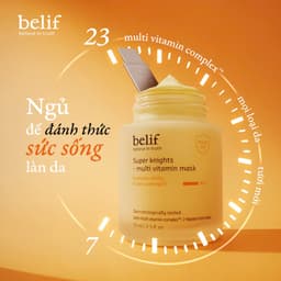 Mặt Nạ Ngủ Cấp Ẩm Phục Hồi Da Xỉn Màu Belif Multi Vitamin Mask Hũ 75ml Chính Hãng Hàn Quốc 2