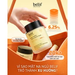 Mặt Nạ Ngủ Cấp Ẩm Phục Hồi Da Xỉn Màu Belif Multi Vitamin Mask Hũ 75ml Chính Hãng Hàn Quốc 7