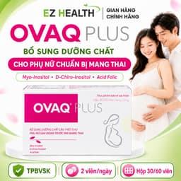 TPBVSK OVAQ PLUS – BỔ SUNG MYO-INOSITOL, D-CHIRO-INOSITOL & ACID FOLIC CHO PHỤ NỮ CHUẨN BỊ MANG THAI 1