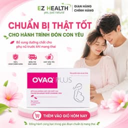 TPBVSK OVAQ PLUS – BỔ SUNG MYO-INOSITOL, D-CHIRO-INOSITOL & ACID FOLIC CHO PHỤ NỮ CHUẨN BỊ MANG THAI 9