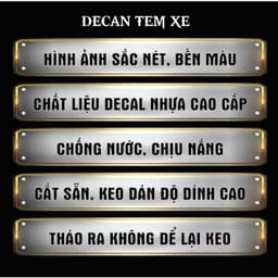 TEM DÁN XE MÁY, Ô TÔ, LÀM VÌ ĐAM MÊ,VF3, Xe tải không ảnh hưởng đến màu sơn của xe 5