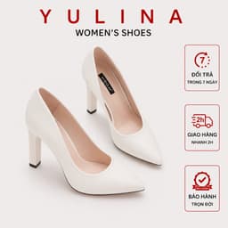Giày Cao Gót Vuông 𝙔𝙐𝙇𝙄𝙉𝘼 9P - VNXK Cao Cấp - Full Size 35-39 HM100 1