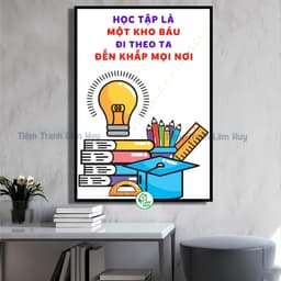 Tranh Slogan Lớp Học, Tranh Treo Trang Trí Lớp Học, Tranh Treo Trường Học, Tranh Động Lực Phòng Học 5
