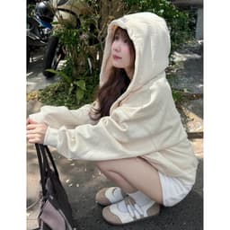 Áo khoác hoodie zip nam nữ thêu Icon vải nỉ bông form dáng unisex 6