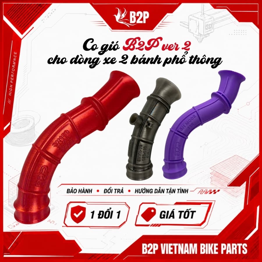 Co Gió B2P Ver 2 Dành Cho Các Dòng Xe Hai Bánh Phổ Thông