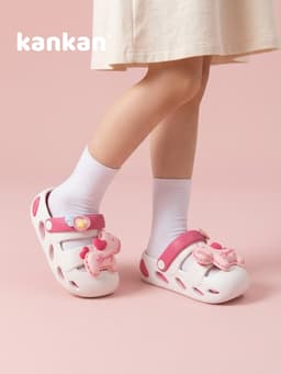 Sandal Cho Bé Gái KanKanStore Xăng Đan Trẻ Em Đính Kèm Sticker Pony KA113 8