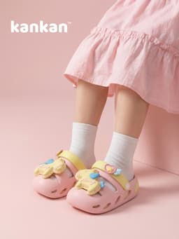Sandal Cho Bé Gái KanKanStore Xăng Đan Trẻ Em Đính Kèm Sticker Pony KA113 9