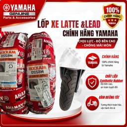 Lốp trước, lốp sau xe latte, lead chính hãng Yamaha lốp không săm - maxxis 1
