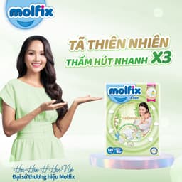 [Mua 3 gói_Chọn QUÀ trong giỏ] Tã dán thiên nhiên Molfix Jumbo đủ các size NB70/S54/M46/L46/XL44 cho Bé 3