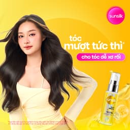 Serum Cho Tóc Bóng Mượt 100h Sunsilk Luminous UV/Glossy Black/Silky Smooth 45ml 3