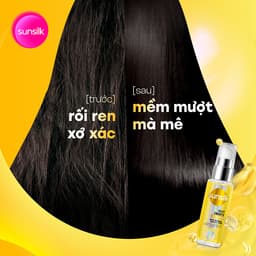 Serum Cho Tóc Bóng Mượt 100h Sunsilk Luminous UV/Glossy Black/Silky Smooth 45ml 5