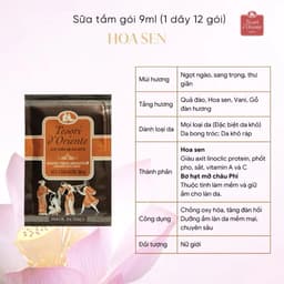 Sữa Tắm Nước Hoa Tesori D'Oriente 1 dây 12 gói 7ml/9ml Lưu Hương Dịu Nhẹ Skin House 8