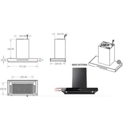 Máy hút mùi FOMILER EU 6835 VICTORIA | Động cơ BLDC công suất 1650m3/h | Model mới nhất | BH tại nhà 8