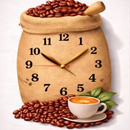 Đồng hồ hạt cafe in 3D treo tường Decor quán coffee trà sữa quà tặng khai trương ý nghĩa nội thất sang trọng 5