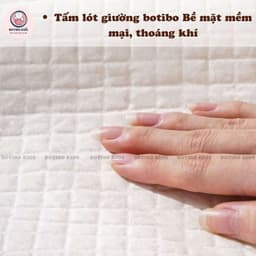 (Combo 1 khăn khô + 2 lót giường)  Chăm Sóc Bé Botibo Kids - Tấm Lót Chống Thấm & Khăn Khô Đa Năng 5