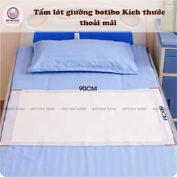 Combo Chăm Sóc Bé Botibo Kids - 2 Tấm Lót Chống Thấm & 2 Khăn Khô Đa Năng 9