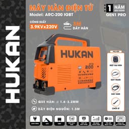 Máy hàn điện tử HUKAN ARC-250 IGBT, ARC-250MOSFET - 4.3kv Hàn que 1.6-4.0 Và ARC-200 IGBT - 3.9kv Hàn que 1.6-3.2 3.2 6