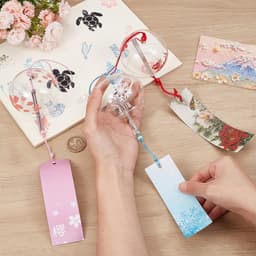 Chuông Gió Thủy Tinh Nhật Bản Furin Treo Trang Trí Phòng Ngủ Bàn Học Decor Xinh Quà Tặng May Mắn 2