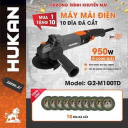 Máy Cắt Mài Dùng Pin HUKAN G1-AG6000J, 3 Tốc Độ - Chống Sốc Đá - Động Cơ Không Chổi Than 8