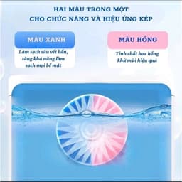 Combo 10 Viên Thả Bồn Cầu Hương Hoa Hồng Viên Làm Sạch Bồn Cầu Khử Mùi Kháng Khuẩn Tẩy Cặn Bẩn Bồn Cầu Thơm Lâu
 7