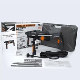 Máy khoan đục bê tông HUKAN K90, 3 Chức năng, Công suất lớn 1020w 3.0J - Motor đồng - Tặng kèm 5 mũi 6