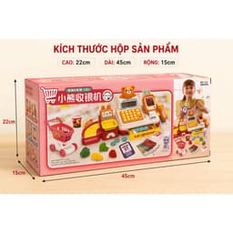 📦 BỘ ĐỒ CHƠI MÁY TÍNH TIỀN SIÊU THỊ CHO BÉ 4
