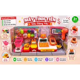 Bộ Đồ Chơi 2 Trong 1 Máy Tính Tiền Siêu Đáng Yêu Fun Shopping Cho Bé Từ 3+ Tuổi Với Âm Thanh Sống Động 1