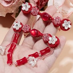 NÚT ÁO SƯỜN XÁM MAI KHÓA TRE SONG XOẮN - Cúc Cài Áo Cách Tân Phong Cách Trung Quốc Đính Hạt Ngọc Handmade 3
