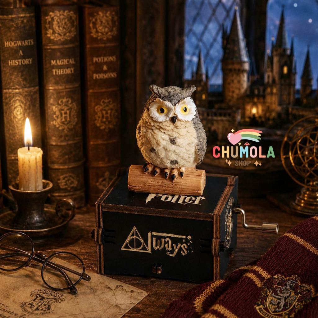 Hộp nhạc sinh nhật HAR/RY POT.TER Gryffindor quà tặng trang trí xinh xắn ý nghĩa