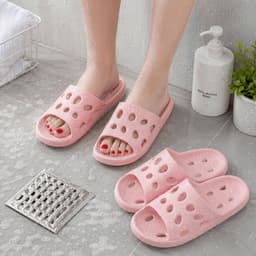 Dép Lỗ Eva Siêu Nhẹ Đi Trong Nhà Tắm Nhà Vệ Sinh, Đúc Nguyên Khối Khô Thoáng Không Thấm Nước 2