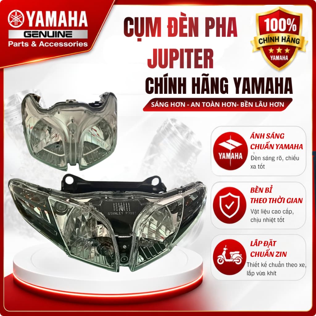 Cụm đèn pha Jupiter chính hãng Yamaha xe Jupiter MX, Jupiter FI