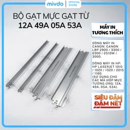 Bộ Gạt Mực Gạt Từ 12A 49A 05A 53A Dùng Cho Canon 2900 HP 1320 2015 Chống Sọc Đậm Nét Bền Đẹp 1