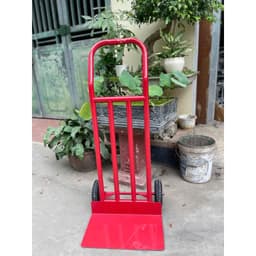 Xe Đẩy 2 Bánh Cao Su Đặc 20cm – Thép Ống 32mm Dày 1.4 ly Chịu Lực, Di Chuyển Êm Ái, chịu lực tải trọng 250kg 5