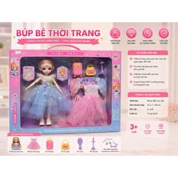 Bộ đồ chơi búp bê thời trang kèm phụ kiện cho bé gái 3