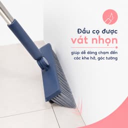 Cây Chà Sàn Nhà Tắm Đa Năng 2 trong 1 Kèm Gạt Nước Tay Cầm Dài 2