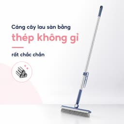 Cây Chà Sàn Nhà Tắm Đa Năng 2 trong 1 Kèm Gạt Nước Tay Cầm Dài 3