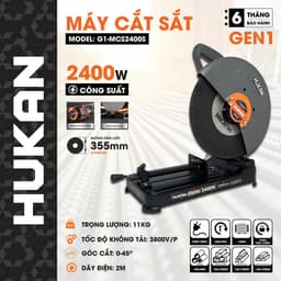 Máy cắt sắt bàn HUKAN G1-MCS2400S 2400w / G1-MCS2600 2600w / G2-MCS2700 2700w - Động cơ dây đồng 4