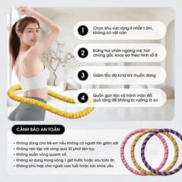 22 [2,5KG] Vòng Lắc Eo Lò Xo Bọc Vải Dệt Kim Mềm – Chất Liệu Thép Cao Cấp 22 6