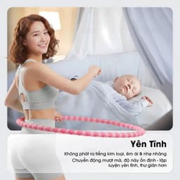 22 [2,5KG] Vòng Lắc Eo Lò Xo Bọc Vải Dệt Kim Mềm – Chất Liệu Thép Cao Cấp 22 7