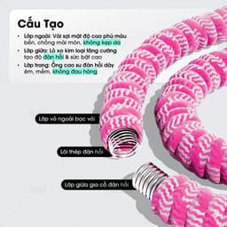 22 [2,5KG] Vòng Lắc Eo Lò Xo Bọc Vải Dệt Kim Mềm – Chất Liệu Thép Cao Cấp 22 8